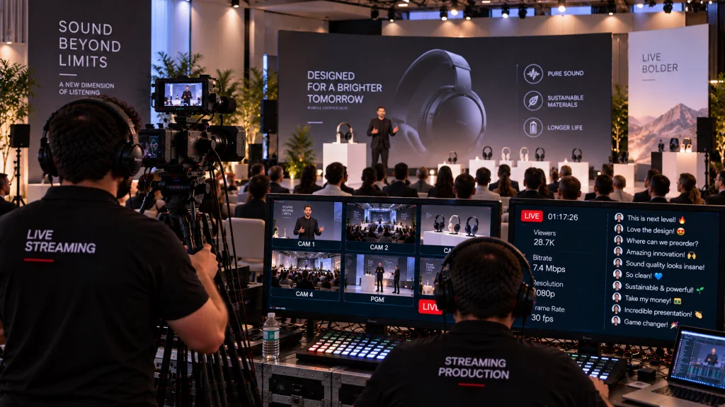 Streaming lancement produit